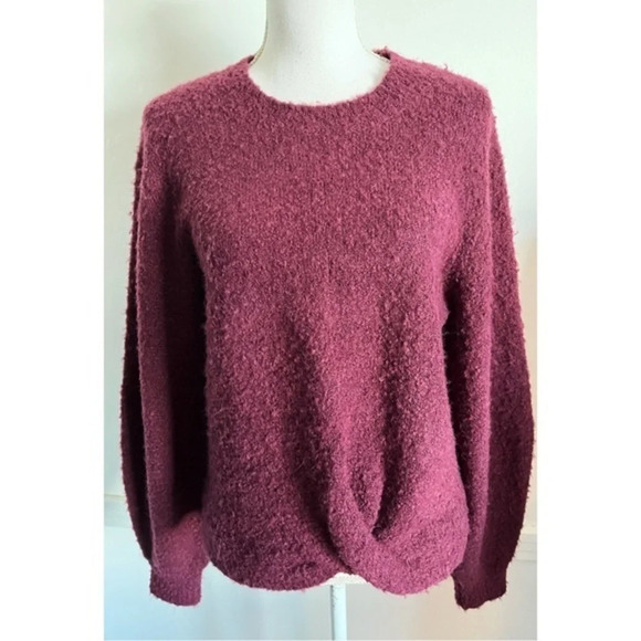 Joie • Stavan Metallic Detail Crewneck Sweater Blackberry - Picture 5 of 11